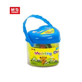 M&G modeling clay bucket 12 colors