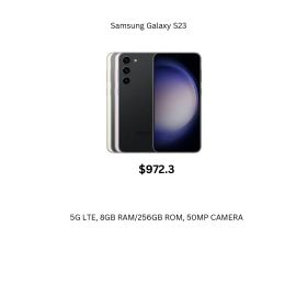 Samsang Galaxy S23 (5G LTE, 8GB RAM, 256GB ROM, 50MP CAM)